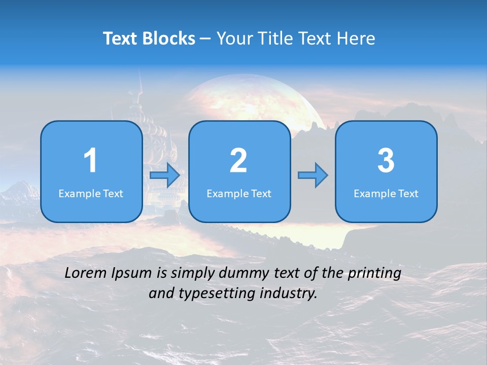 Castle White Lunar PowerPoint Template