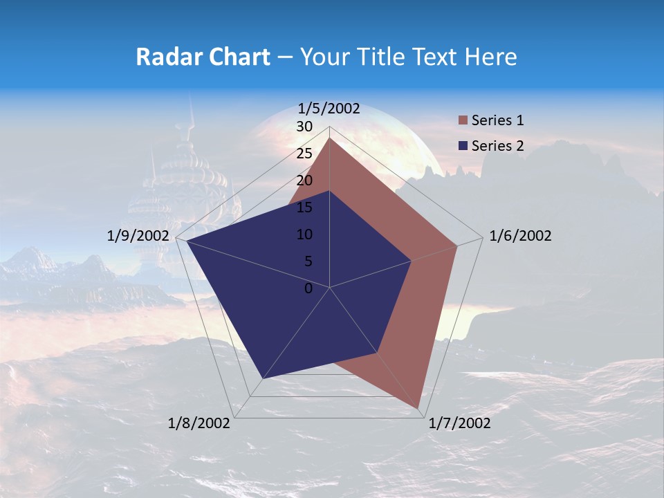 Castle White Lunar PowerPoint Template