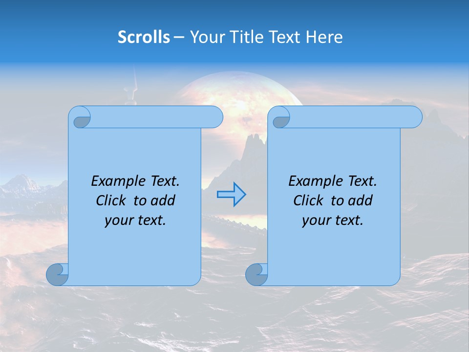 Castle White Lunar PowerPoint Template