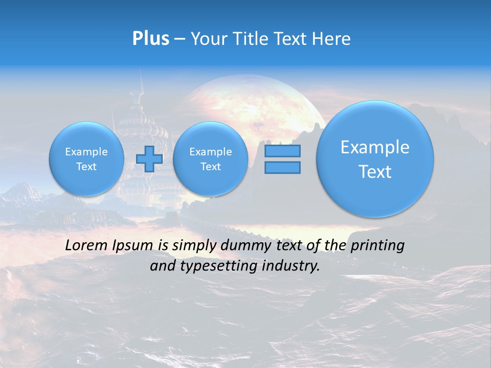 Castle White Lunar PowerPoint Template