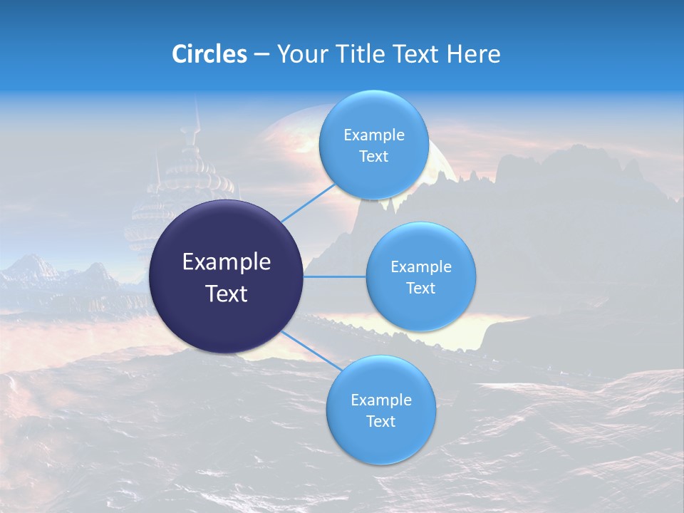 Castle White Lunar PowerPoint Template