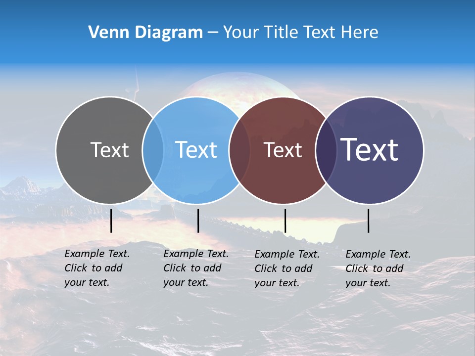 Castle White Lunar PowerPoint Template