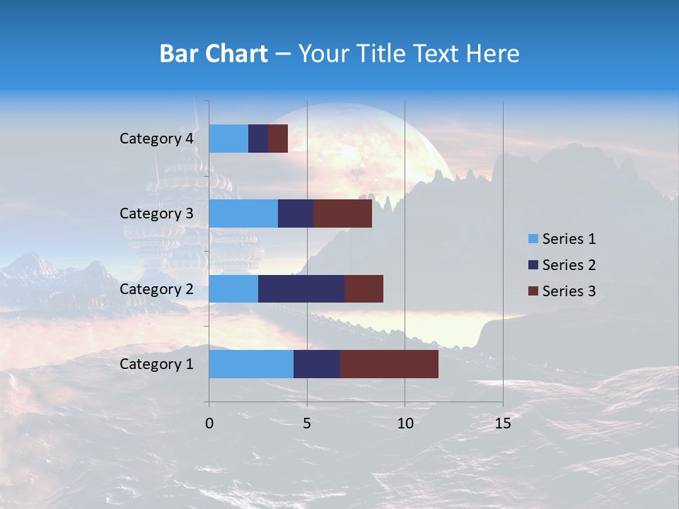 Castle White Lunar PowerPoint Template