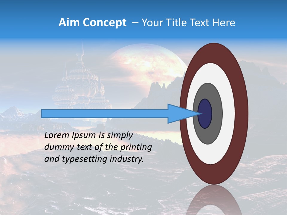 Castle White Lunar PowerPoint Template