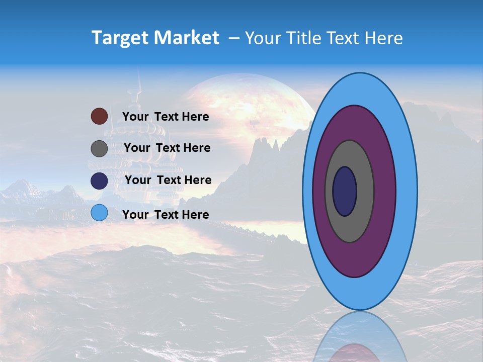 Castle White Lunar PowerPoint Template