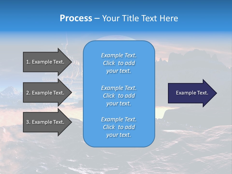 Castle White Lunar PowerPoint Template