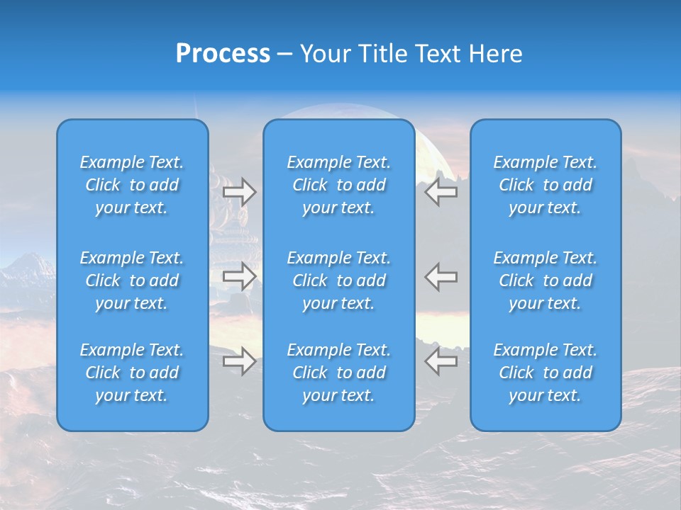 Castle White Lunar PowerPoint Template
