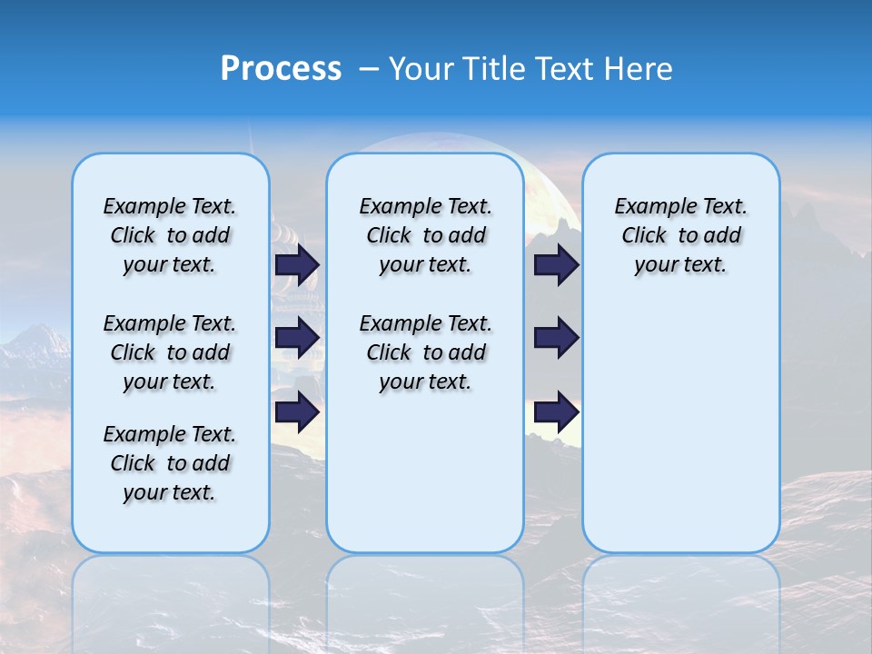 Castle White Lunar PowerPoint Template