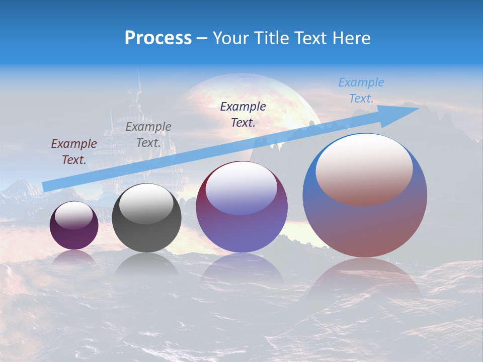 Castle White Lunar PowerPoint Template