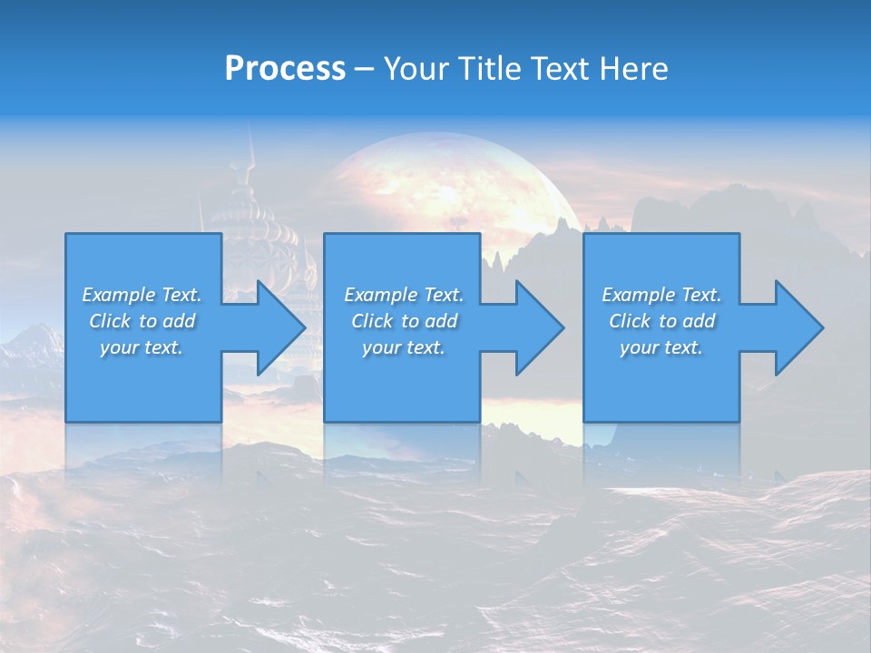 Castle White Lunar PowerPoint Template