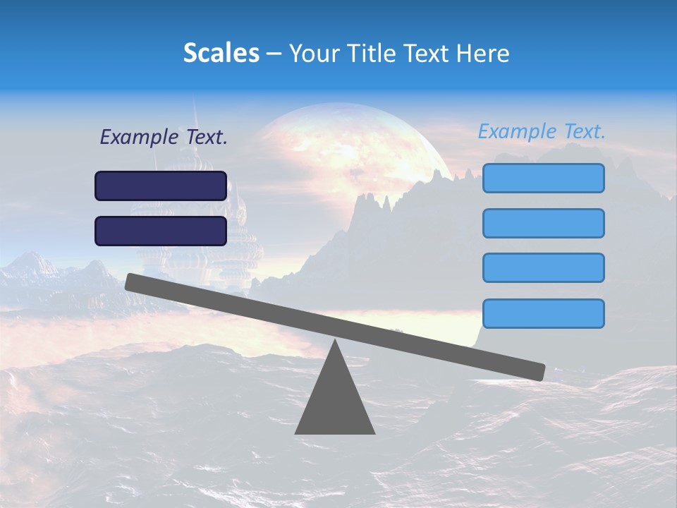 Castle White Lunar PowerPoint Template