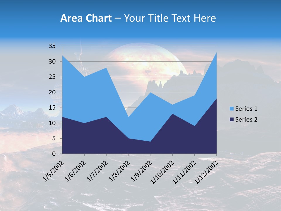 Castle White Lunar PowerPoint Template