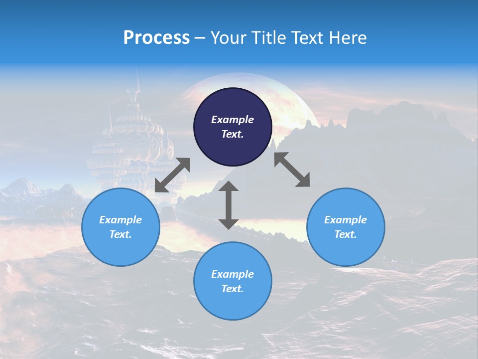 Castle White Lunar PowerPoint Template