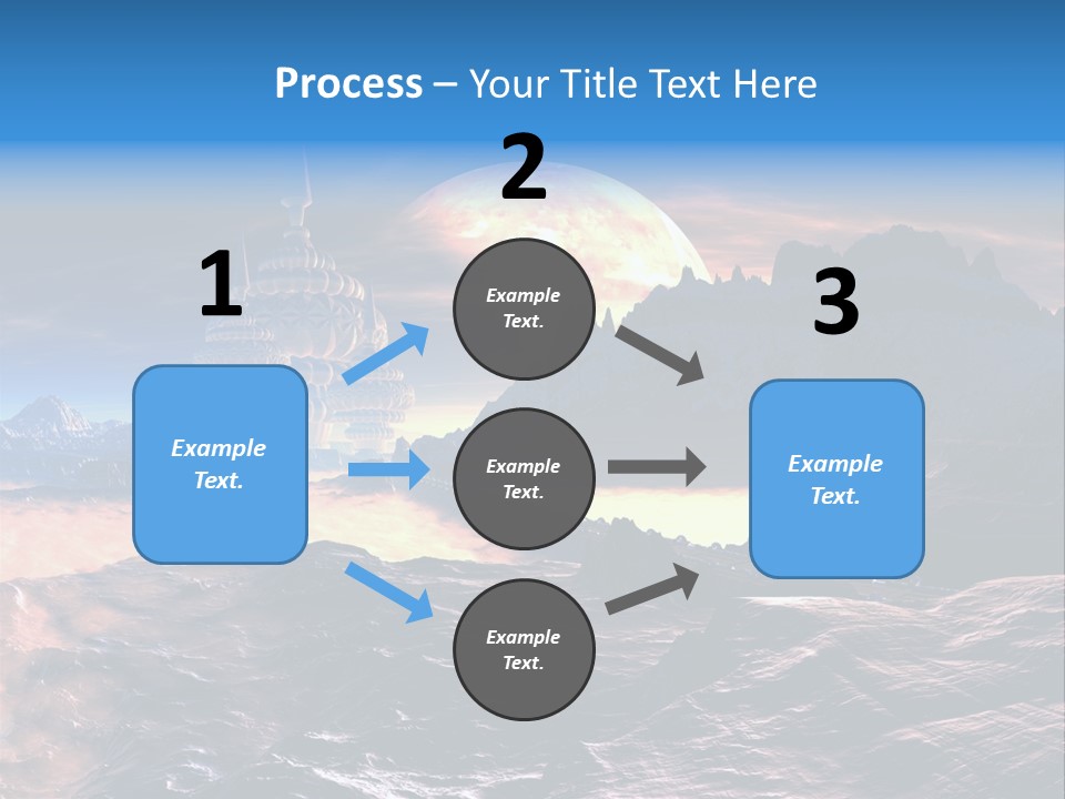 Castle White Lunar PowerPoint Template