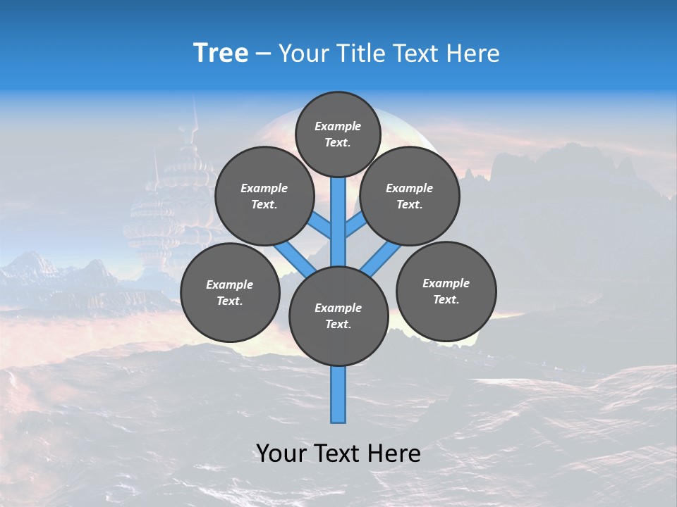 Castle White Lunar PowerPoint Template