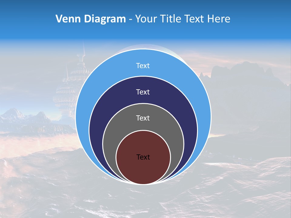 Castle White Lunar PowerPoint Template