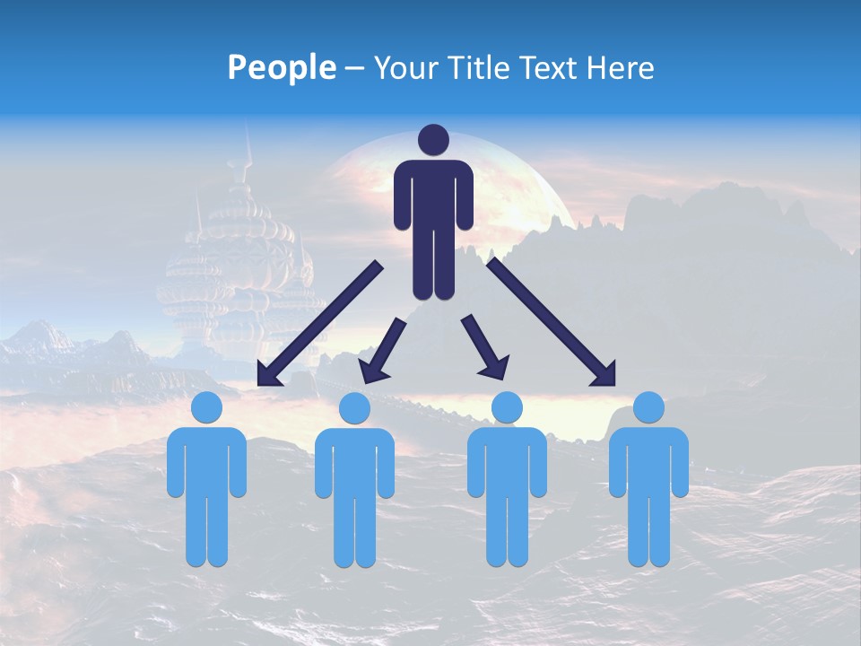 Castle White Lunar PowerPoint Template