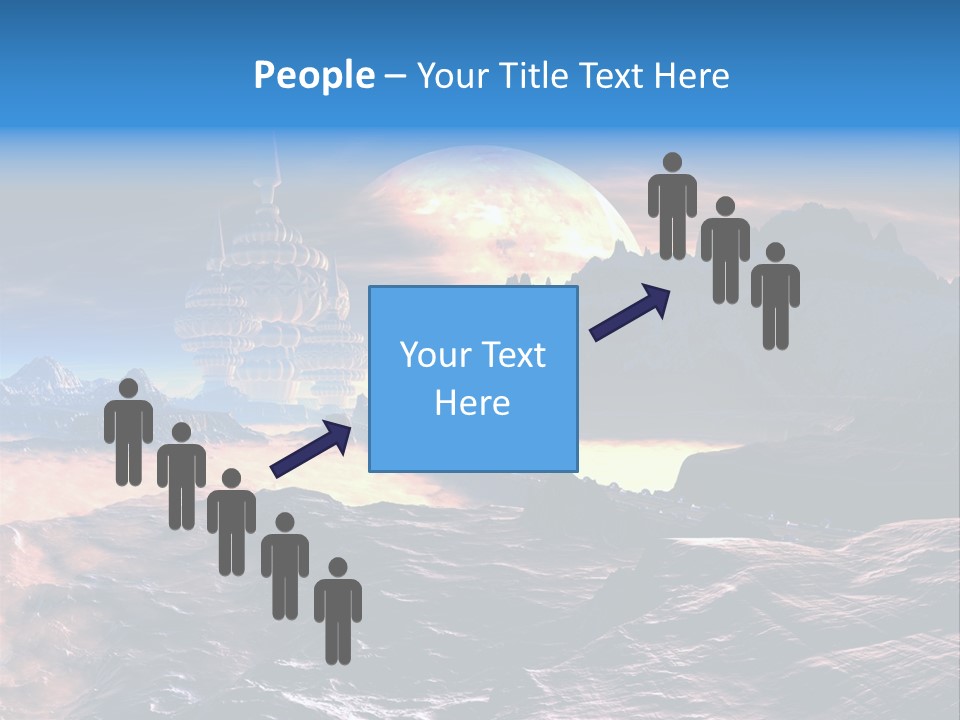 Castle White Lunar PowerPoint Template