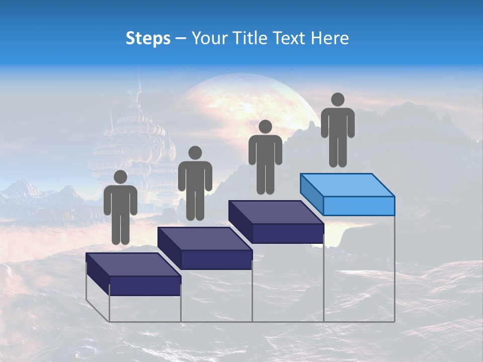 Castle White Lunar PowerPoint Template