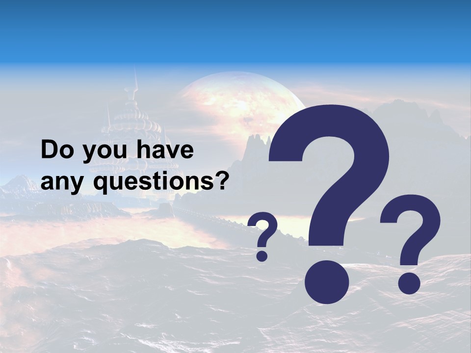 Castle White Lunar PowerPoint Template