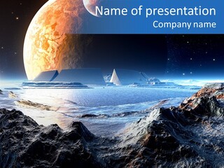 Planet Moons Digital PowerPoint Template