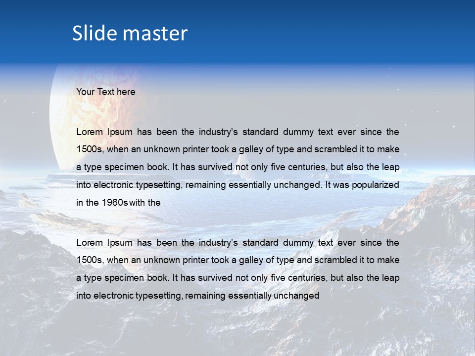 Planet Moons Digital PowerPoint Template