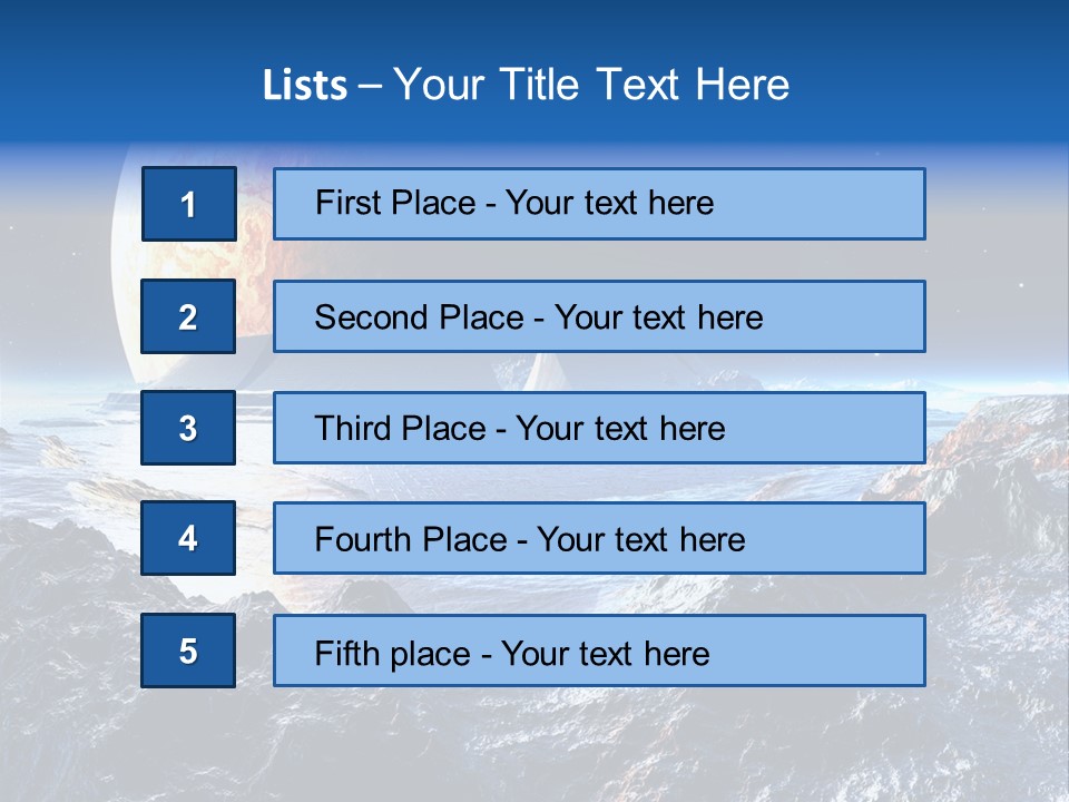 Planet Moons Digital PowerPoint Template