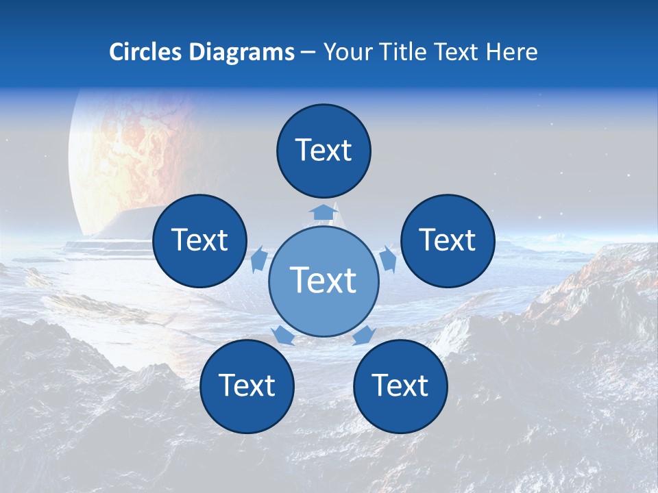 Planet Moons Digital PowerPoint Template