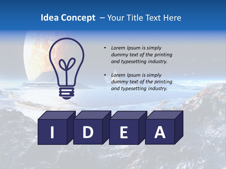Planet Moons Digital PowerPoint Template
