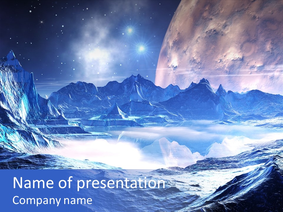 Scifi Chill Horizon PowerPoint Template