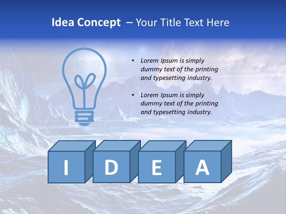 Scifi Chill Horizon PowerPoint Template