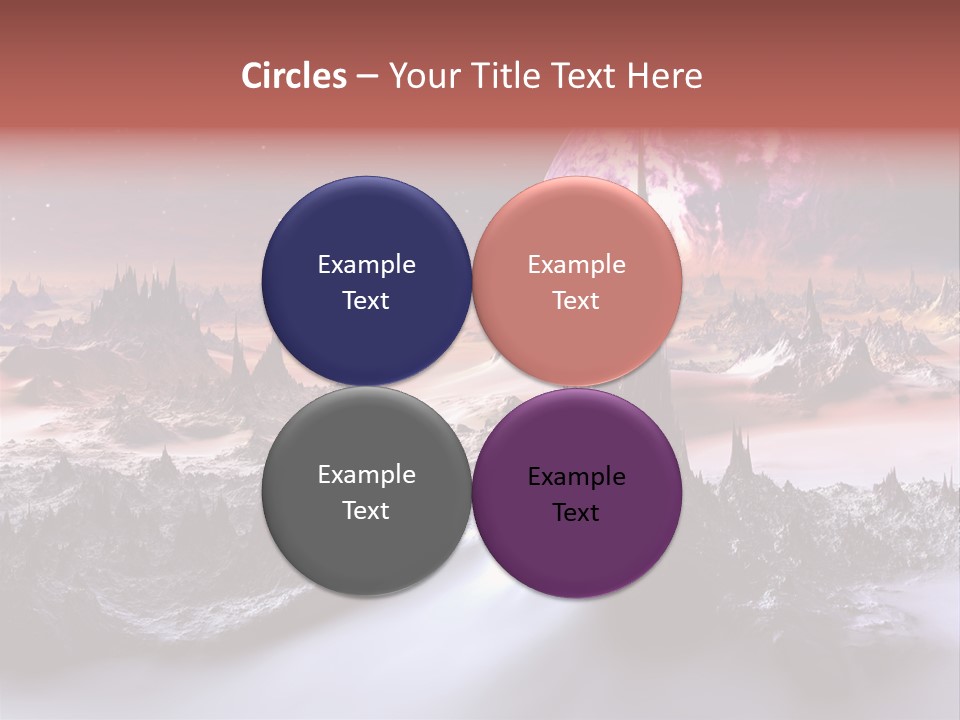World Purple Cosmos PowerPoint Template