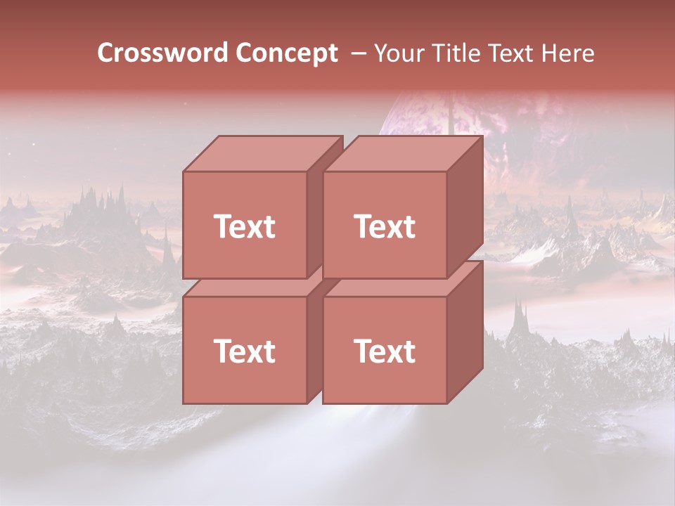 World Purple Cosmos PowerPoint Template