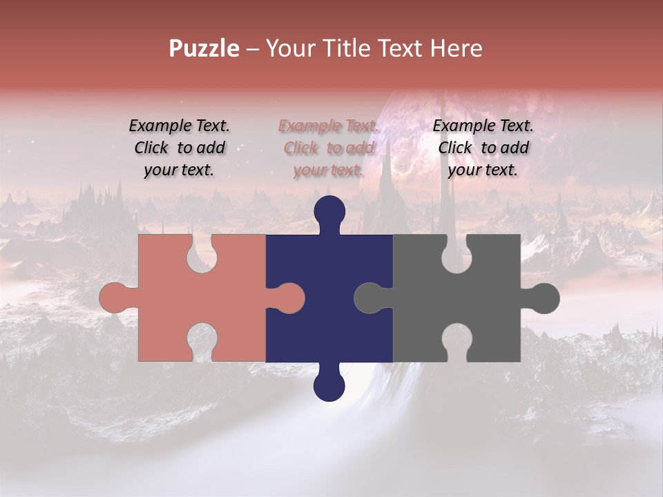 World Purple Cosmos PowerPoint Template