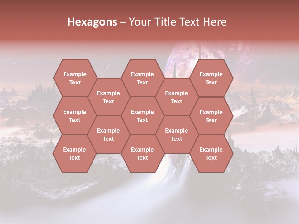 World Purple Cosmos PowerPoint Template