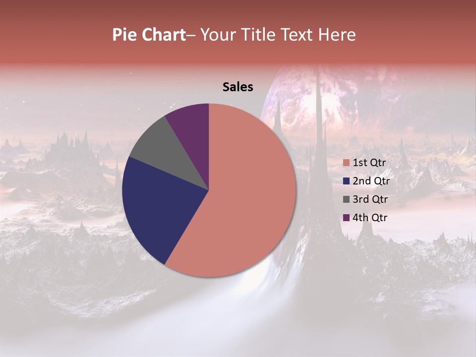 World Purple Cosmos PowerPoint Template