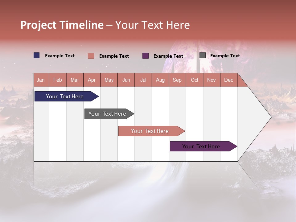 World Purple Cosmos PowerPoint Template