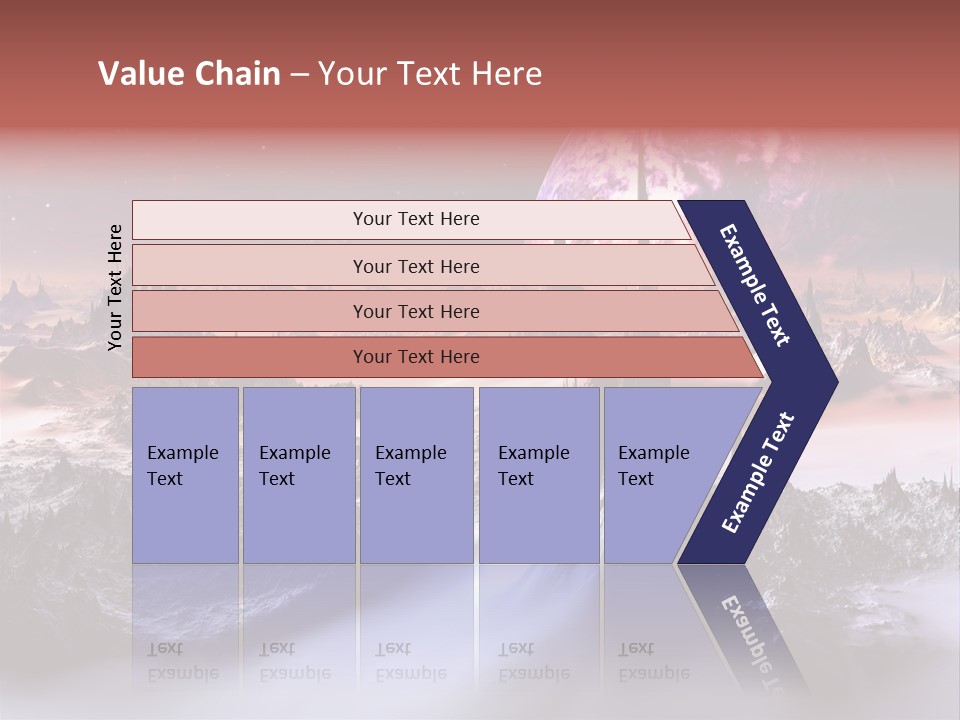 World Purple Cosmos PowerPoint Template