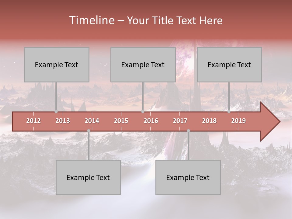 World Purple Cosmos PowerPoint Template