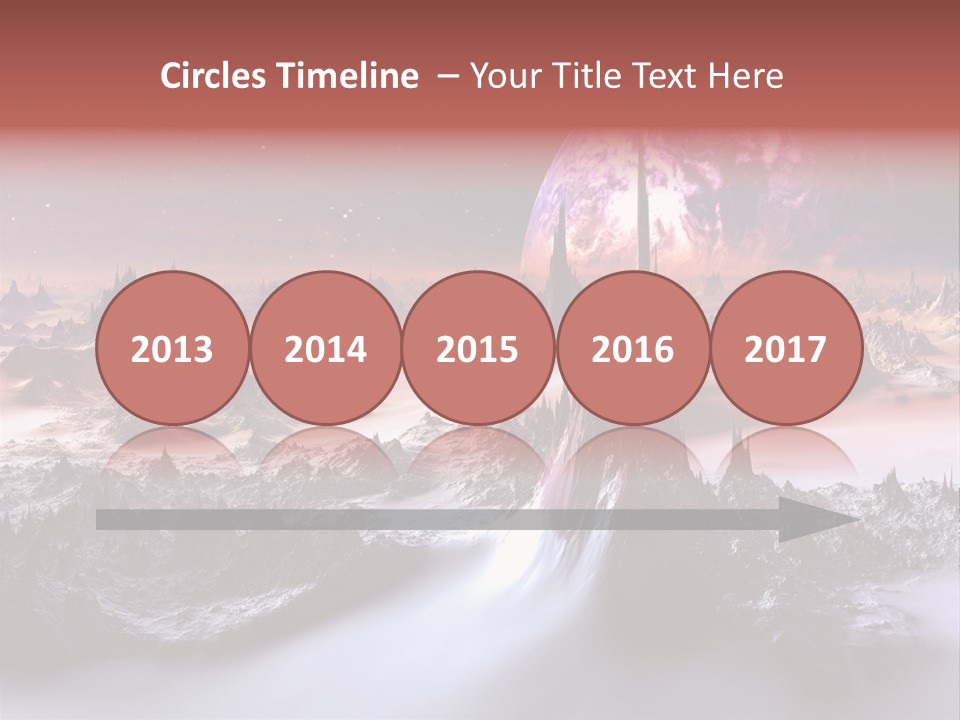 World Purple Cosmos PowerPoint Template