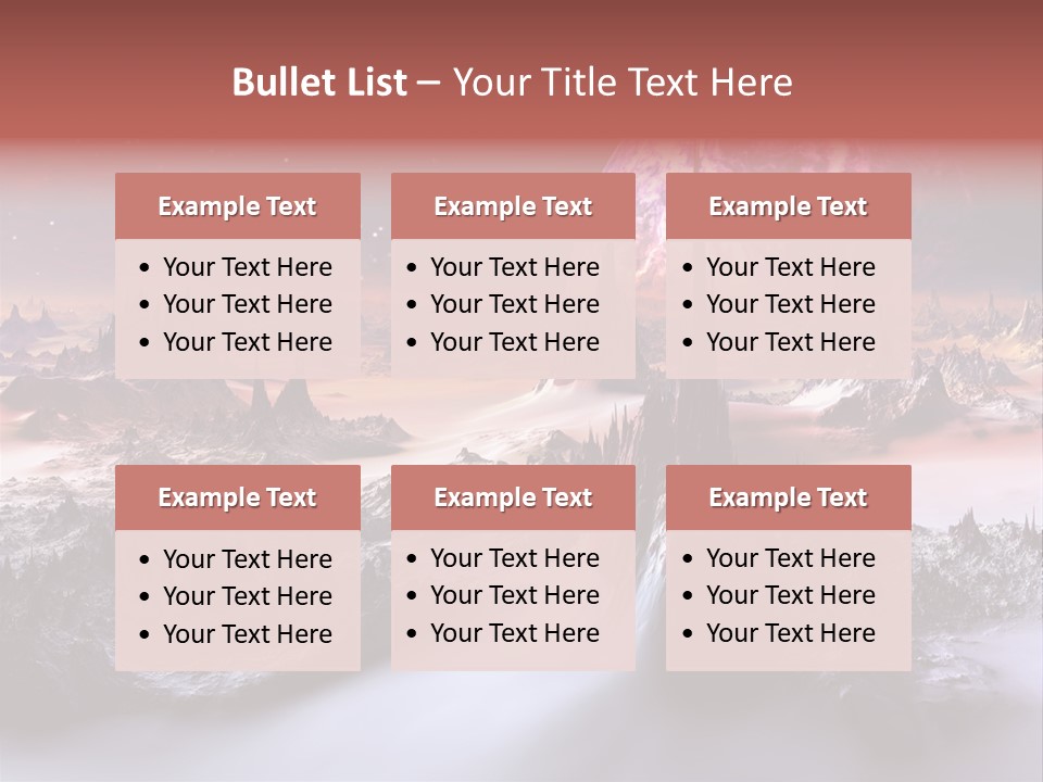 World Purple Cosmos PowerPoint Template