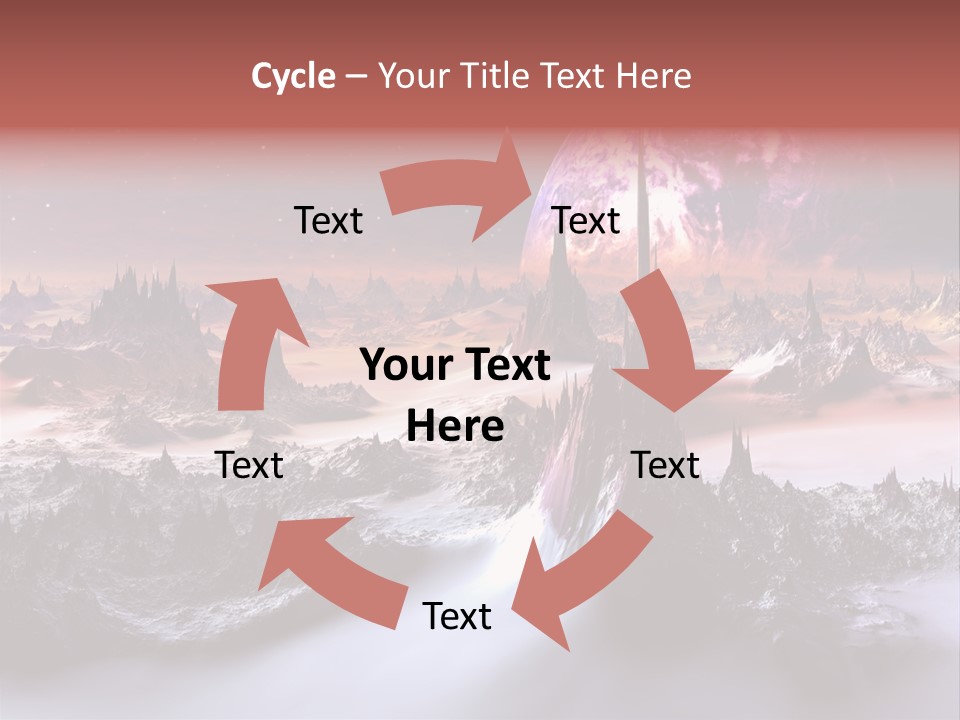 World Purple Cosmos PowerPoint Template