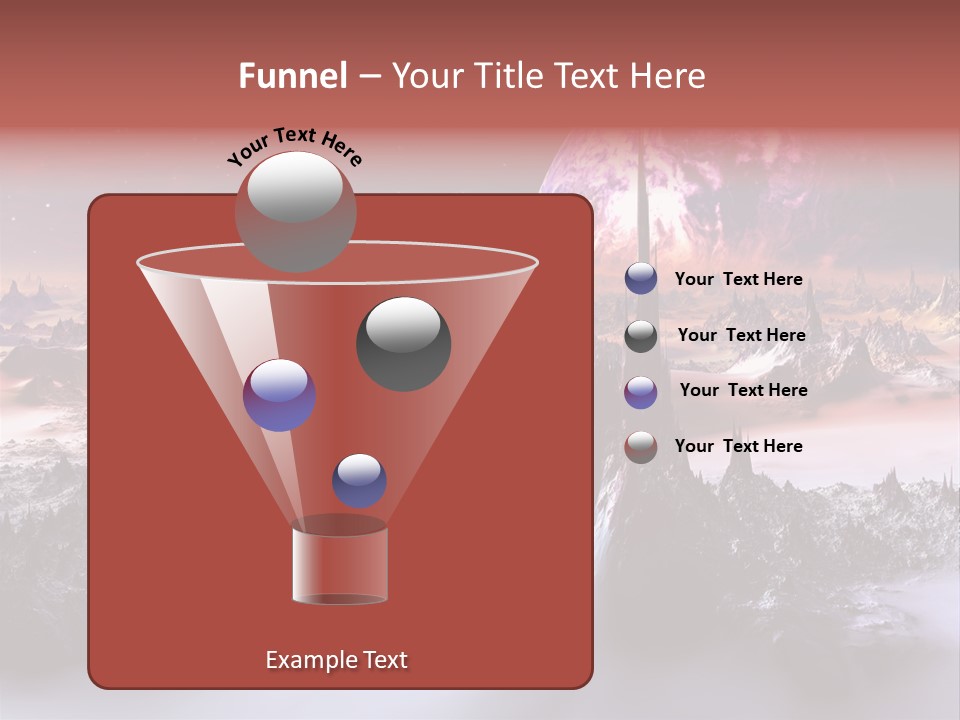 World Purple Cosmos PowerPoint Template