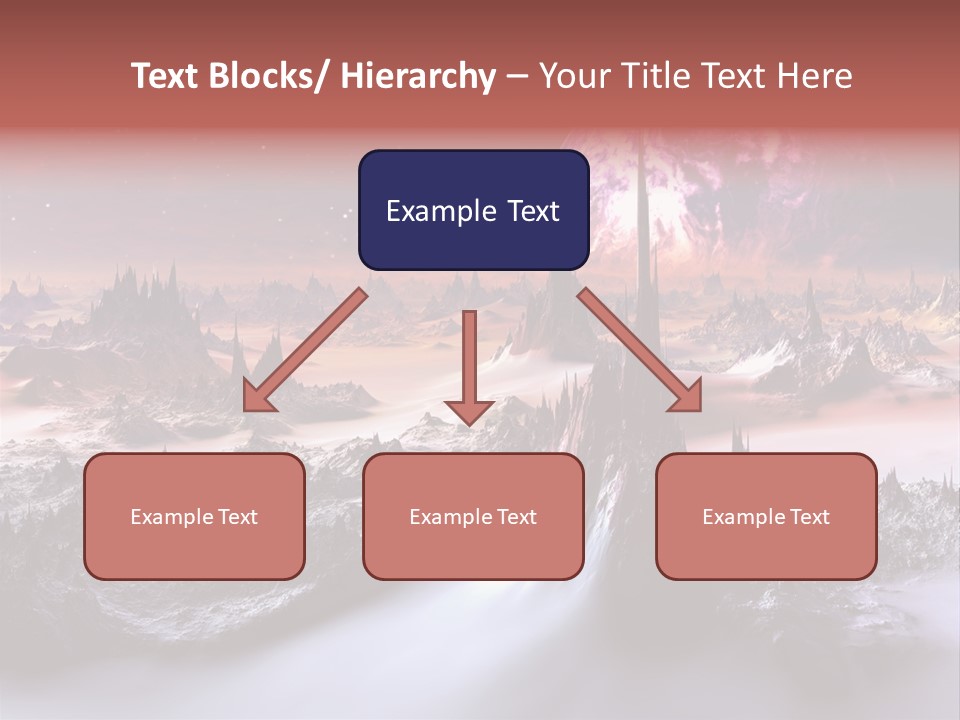 World Purple Cosmos PowerPoint Template