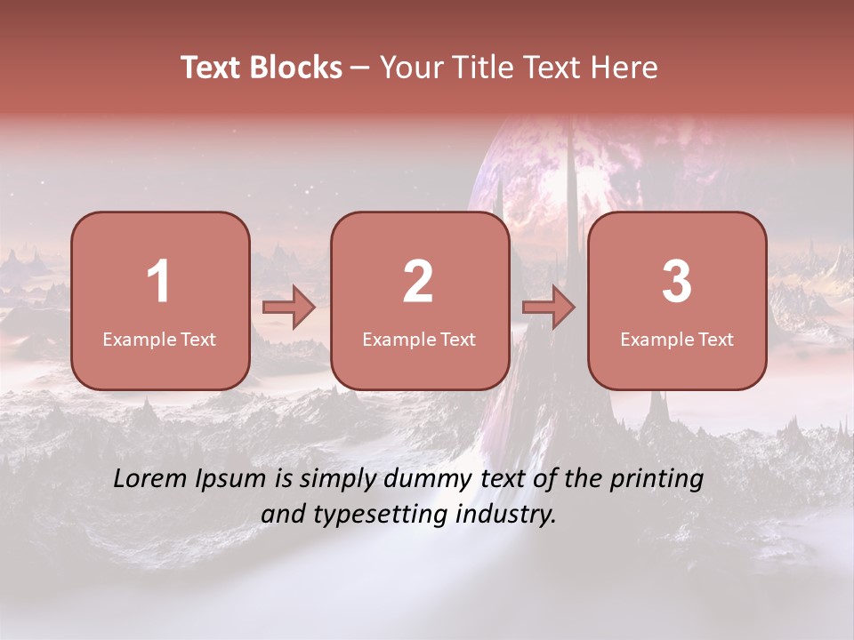 World Purple Cosmos PowerPoint Template
