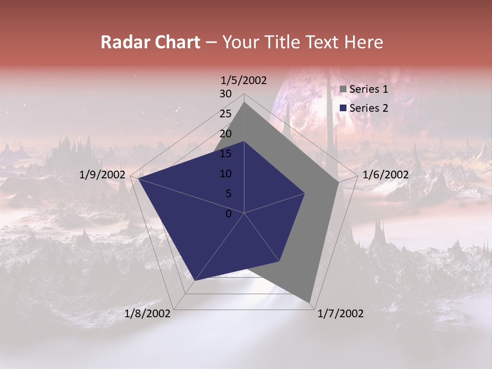 World Purple Cosmos PowerPoint Template