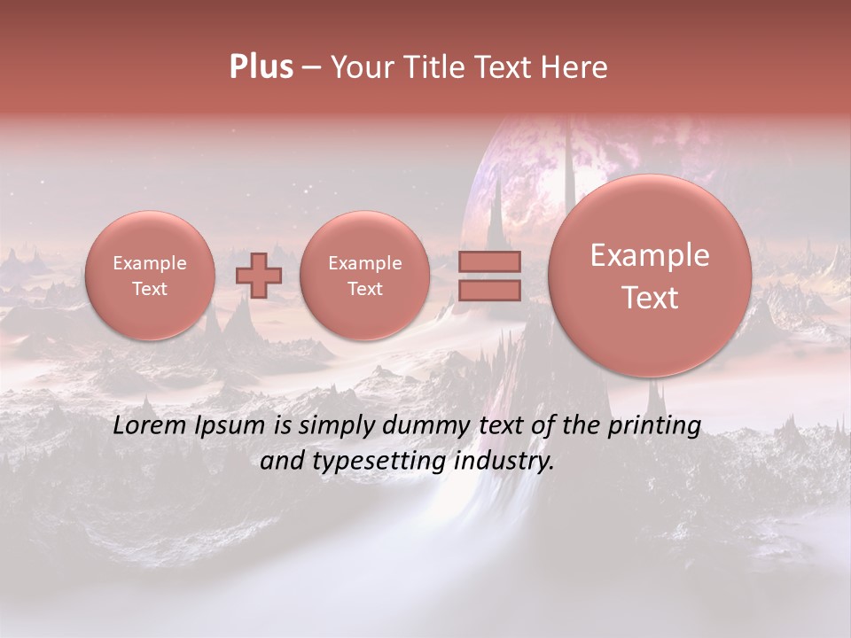 World Purple Cosmos PowerPoint Template