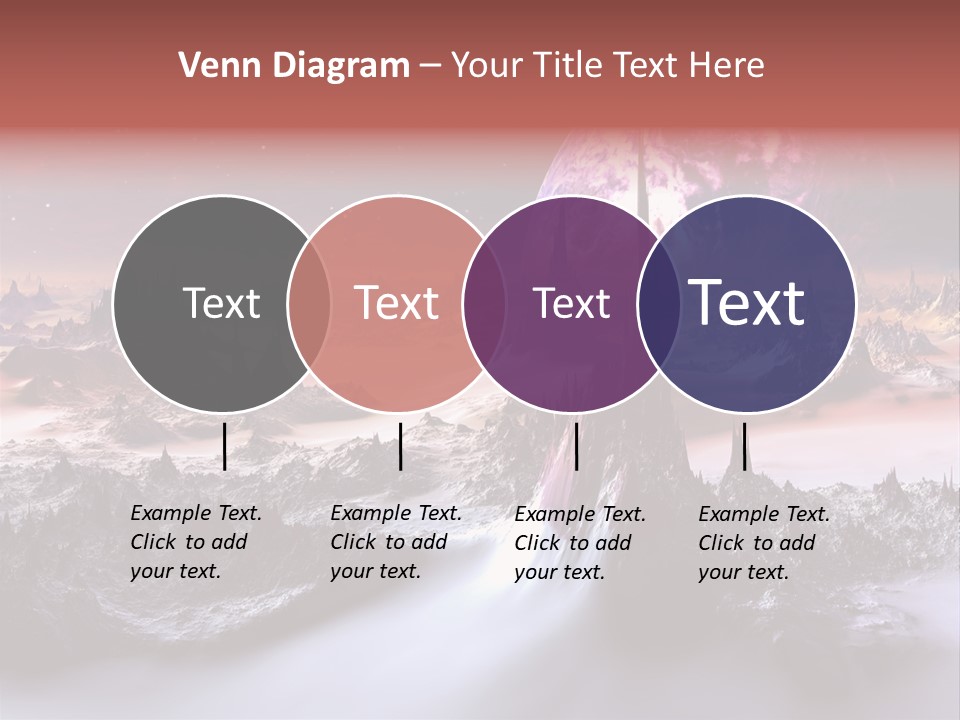 World Purple Cosmos PowerPoint Template