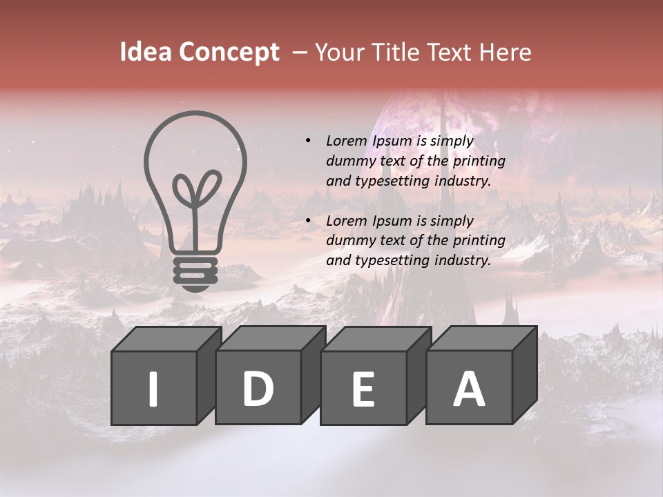 World Purple Cosmos PowerPoint Template