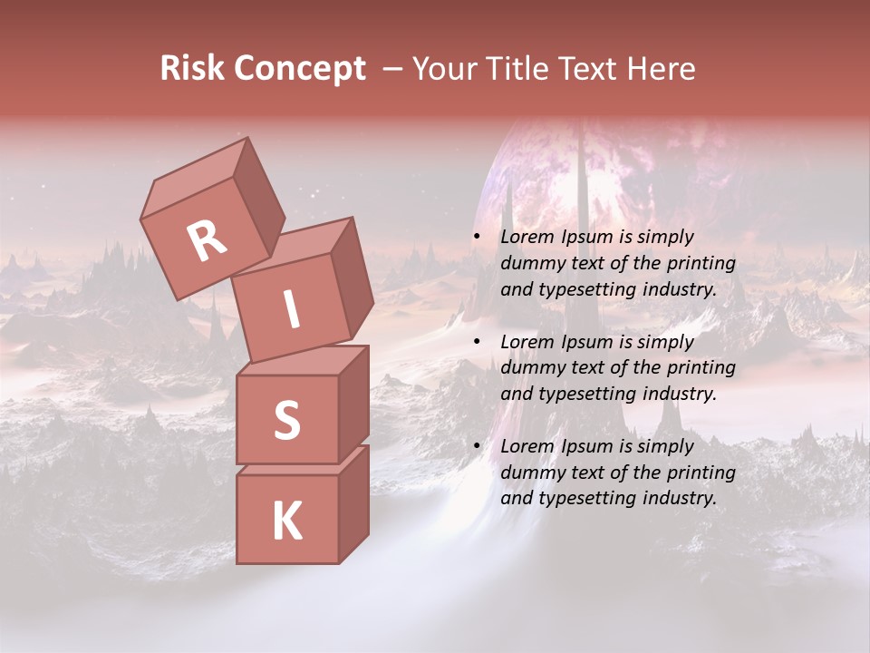 World Purple Cosmos PowerPoint Template